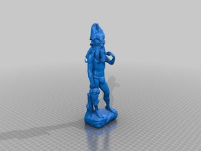 davi não era humano esculturas 3d Impressora A impressão alien a arte artística batalha épico obra-prima michelangelo monstro 3d print model - Mito3D