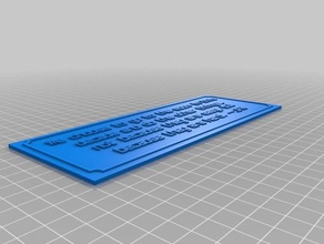 jfk quote signs & logos customized 3d print model - Mito3D