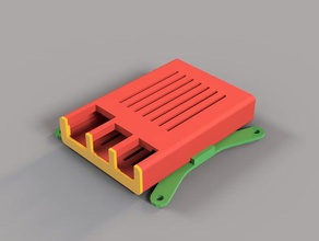 vesa mount slim case raspberry pi 3 2 & b+ electronics 3d print model - Mito3D