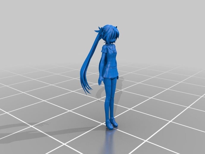 miku hatsune 3d de l'impression vocaloid 3D print model - Mito3D