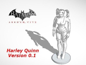 harley quinn batman version 01 people figure game 3d print model - Mito3D