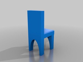 basic chair toy & game accessories doll plastic 3d print model - Mito3D