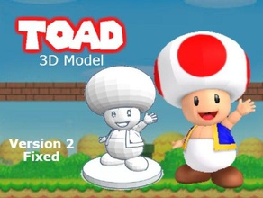 Süper mario toad modelleri şekil nintendo heykel zehirli mantar 3d print model - Mito3D