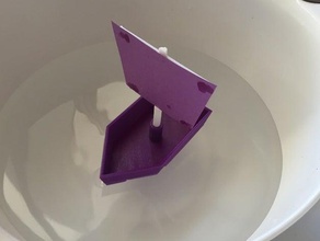 simple sailboat vehicles designproject engineeringproject makeredchallenge scienceproject boat catchthewind elementary school engineering float floating makeitfloat sail science steam stem tvy 3d print model - Mito3D