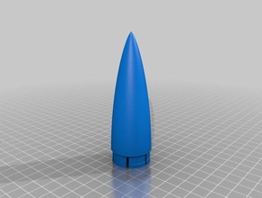 minizoomer foguete criado hobby personalizado 3d print model - Mito3D
