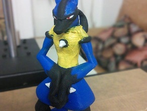 lucario yaratıklar karakter heykelcik pokemon 3d print model - Mito3D