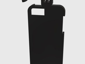 caso do iphone 5 com o suporte da gopro câmera a apple go-pro montagem 3d print model - Mito3D