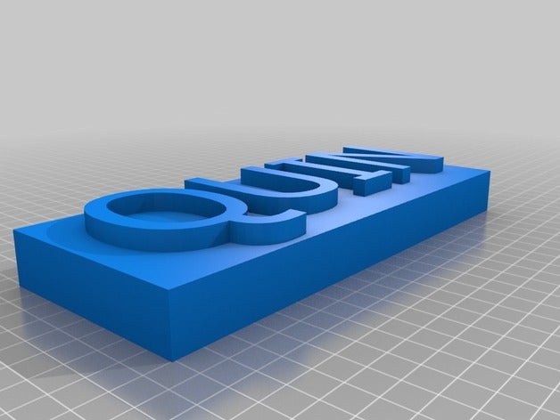 quin naamblokje signs & logos 3D print model - Mito3D