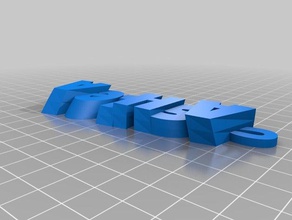 my customized iamburny's text - name keyring keyfob ashlea organization 3d print model - Mito3D