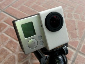 tripod mount gopro hero 3+ black lcd camera 3 plus 3d print model - Mito3D