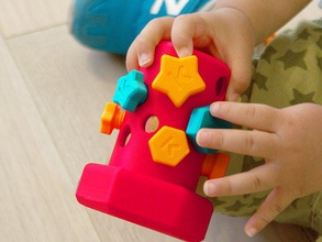 vis de jouet les jouets jeux hex star 3d print model - Mito3D