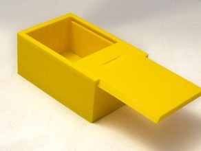 scatola con coperchio scorrevole i contenitori box contenitore giftbox 3d print model - Mito3D