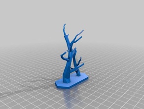 zwei Bäume gestrahlt Modelle Apokalypse rpg Baum wargaming 3d print model - Mito3D