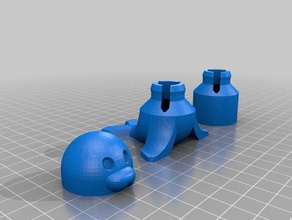 juarez seal blue 3d printing 3d print model - Mito3D