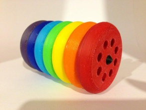 expansível bola girando labirinto brinquedo jogo os acessórios donut empilhável 3d print model - Mito3D