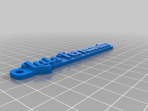 my customized multiline keychain luis fernando organization 3d print model - Mito3D