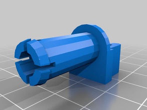 upper dishwasher roller hub clip other openscad 3d print model - Mito3D