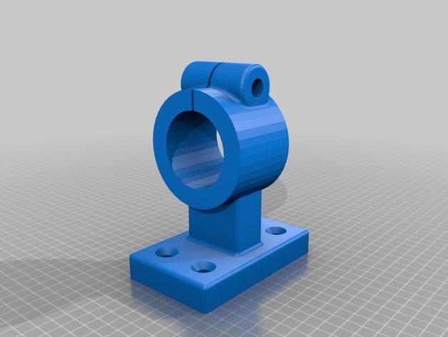 rod clamp base 3D print model - Mito3D