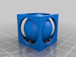captive sphere customized 3d print model - Mito3D