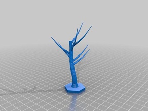 single blasted trees models apocalypse rpg tree wargaming 3d print model - Mito3D