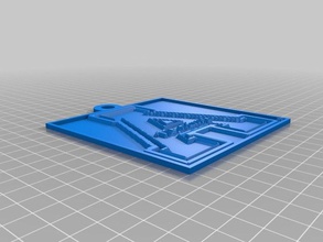 block 2d Kunst angepasst 3d print model - Mito3D