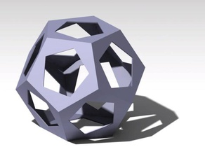 dodecahedron heykeller çokgen 3d print model - Mito3D