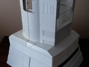 omnibot 2000 riser robotics 1980s robot 3d print model - Mito3D