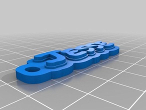jesse key tag organization customized 3d print model - Mito3D