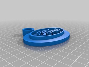 fordkeychain chaveiros personalizado 3d print model - Mito3D