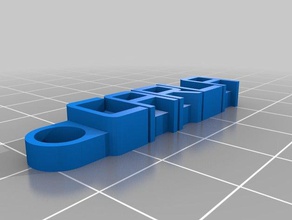 carla Anahtarlık organizasyon özelleştirilmiş 3d print model - Mito3D