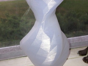 sinueuses de la tige des vases sculptures 3d print model - Mito3D