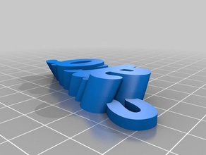 amor keyfob Anahtarlık özelleştirilmiş iamburny benim metin adı organizasyon 3d print model - Mito3D