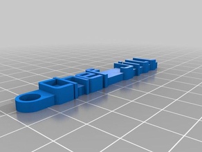 jill chef keychain organization customized 3d print model - Mito3D