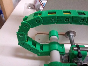 ancoraggio catena portacavi tubo 16mm - chaîne porte-câble de 16 mm tube liaison L'imprimante 3d pièces y-axe axe y 3d print model - Mito3D