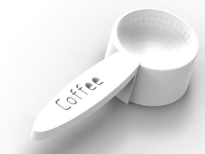 Kaffee-Messlöffel mk2 Küche und Esszimmer Kaffee 3d print model - Mito3D