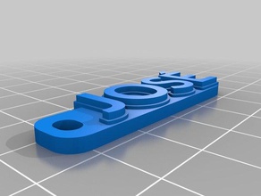 jos - anneau porte-clés de l'organisation personnalisé 3d print model - Mito3D