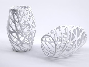 3 sanat vazo heykeller kap masa Organizatör lamba abajur parametrik heykel spiral 3d print model - Mito3D