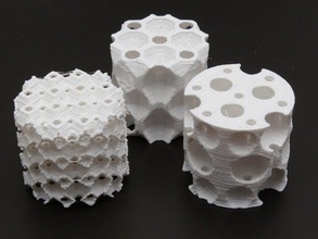 mehr interne Strukturen engineering infill Oktaeder openscad 3d print model - Mito3D