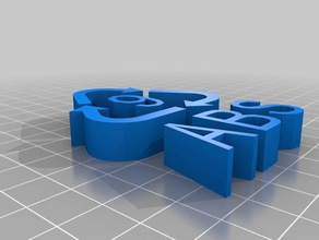 abs Schilder & logos kundengebundene 3d print model - Mito3D