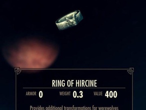 ring hircine rings elder scrolls game prop skyrim videogame video werewolf 3d print model - Mito3D