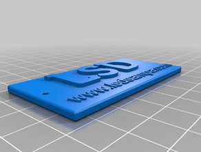 logotipo de lsd accesorios el 3d print model - Mito3D