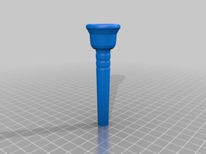 trompeta de la boquilla 1 música personalizado 3d print model - Mito3D