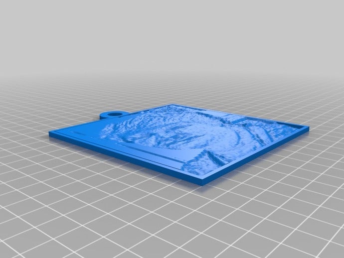 trace 2d art personnalisé 3D print model - Mito3D