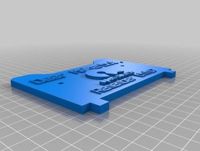 open source replicator 2 backplate 3d printer accessories customized 3d print model - Mito3D