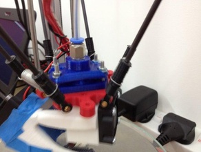 3dr e3d v6 holder pneumatic valve top 3d printer parts 3d print model - Mito3D