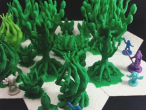 uzaylı orman oyuncak & oyun aksesuarları 18mm 28 mm continuum dnd fantezi kurgu şekil kötü oyunlar oldu mini minyatür model canavar çokluevren bitki playset rol yapma rpg bilim scifi alanı masa üstü arazi ağaç wargame wargaming warhammer wayfarer 3d print model - Mito3D