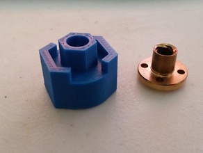 Gewindestange Spindel-adapter - gemacht makergear prusa mendel kann die Arbeit anderen 3d-Drucker Teile Leitspindel 3d print model - Mito3D