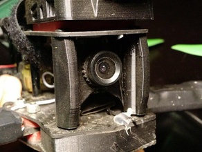 fpv montagem de câmera zmr250 rcx250 - m12 tamanho do furo protege a lente da r c veículos 250 buraco quad quadcopter runcam 3d print model - Mito3D