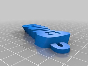 my customized iamburny's text - emma keyfob organization 3d print model - Mito3D