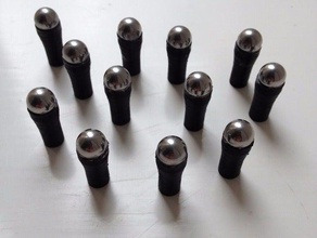 delta printer arms - magnetic ball joints 3d parts kossel mini 3d print model - Mito3D
